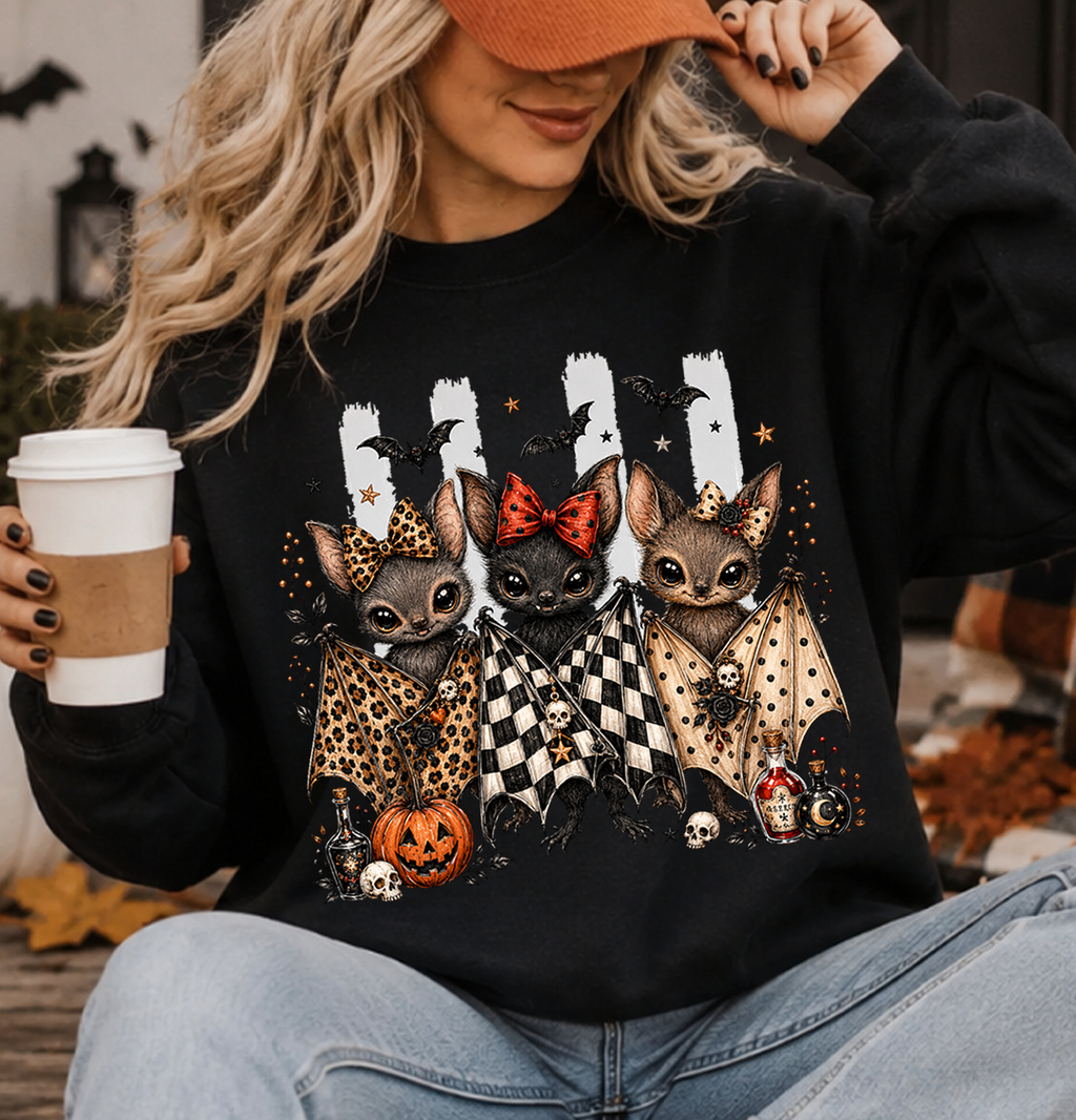 Spooky Skeleton DTF Gang Sheet, 23x46 in. Halloween Ready to Press Heat transfers