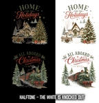 All Aboard DTF Gang Sheet 23x38 in. Christmas Ready-to-press Heat transfers