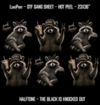 Mama HALFTONE DTF Gang Sheet 23x36 in. Ready-to-press Heat transfers