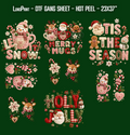 Yarn & Patchwork Christmas (+sleeve prints) DTF Gang Sheet 23x37 in. Ready-to-press Heat transfers (Copy)
