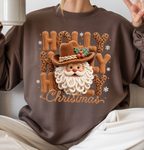 Howdy Christmas DTF Gang Sheet, 23x46 in. Western Ready to Press Heat transfers