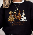 Howdy Christmas DTF Gang Sheet, 23x46 in. Western Ready to Press Heat transfers