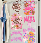 Howdy Halloween - Back & Front designs DTF Gang Sheet 23x40 in. Western Fall Ready-to-press Heat transfers