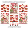 Christmas Magic - Back & Front designs DTF Gang Sheet 23x39 in. Santa Ready-to-press Heat transfers