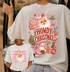 Howdy Christmas - Back & Front designs DTF Gang Sheet 23x41 in. Western Ready-to-press Heat transfers