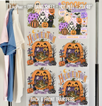 Halloween Town - Back & Front designs DTF Gang Sheet 23x40 in. Spooky Ready-to-press Heat transfers