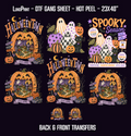 Halloween Town - Back & Front designs DTF Gang Sheet 23x40 in. Spooky Ready-to-press Heat transfers
