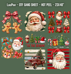 Christmas DTF Gang Sheet 23x40 in. Winter Ready-to-press Hot Peel Heat transfers 9255