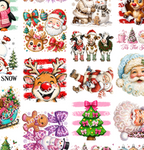 Christmas DTF Gang Sheet for Kids. 23x38.5 in. Santa Ready-to-press Heat transfers