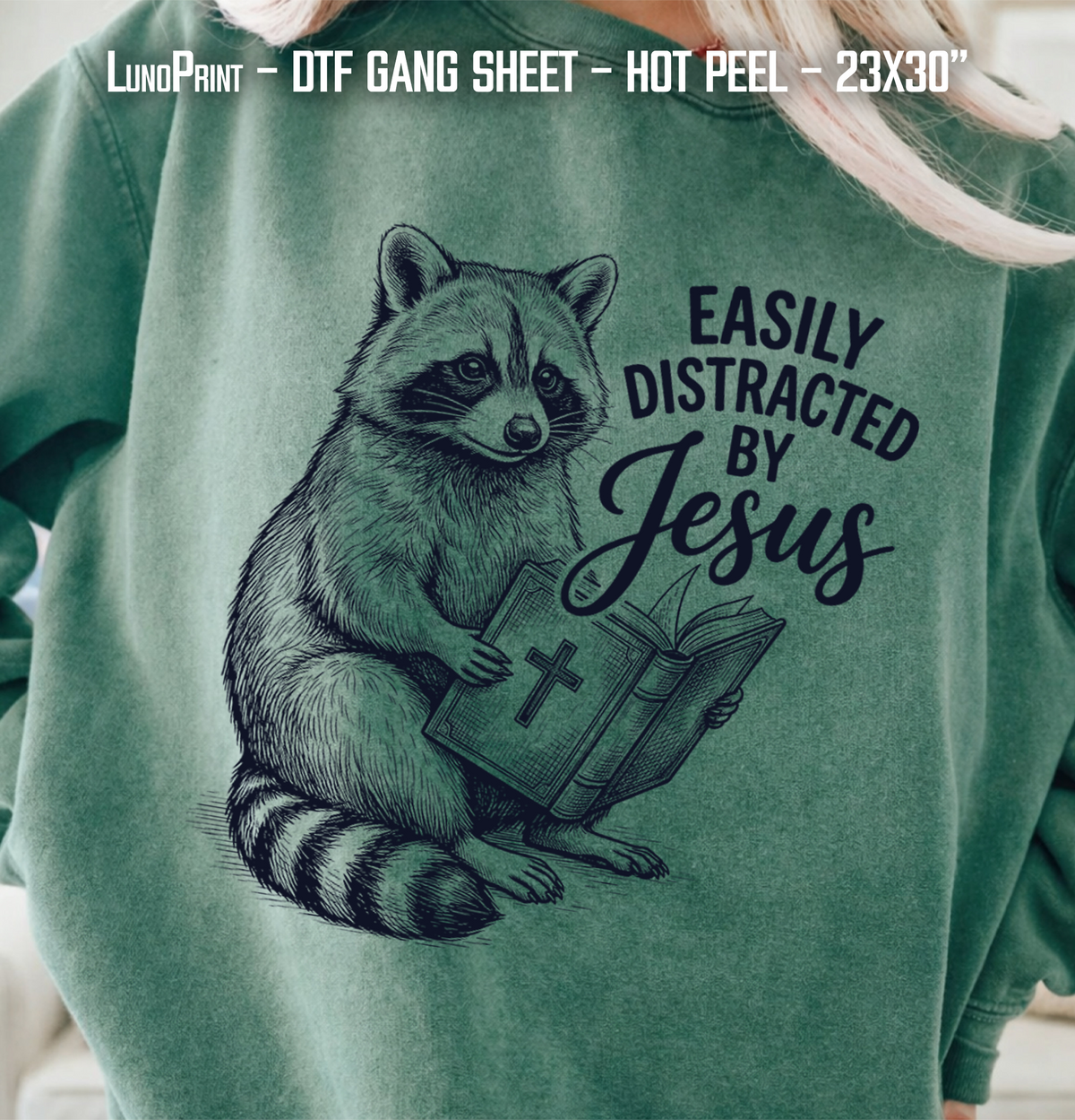 Walking by Faith DTF Gang Sheet 23x30 in. Christians Ready-to-press Hot Peel Heat transfers 9259
