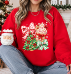 Red Green Coffee Christmas DTF Gang Sheet 23x40 in. Winter Ready-to-press Heat transfers