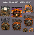 Halloween Town DTF Gang Sheet 23x40 in. Spooky Ready-to-press Hot Peel Heat transfers 9264