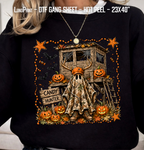Camo Pumpkin Fall, Halloween Camo Ghost DTF Gang Sheet 23x40 in. Spooky Ready-to-press Hot Peel Heat transfers 9269