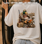 Hunting Season. Camo Halloween Ghost Duck DTF Gang Sheet 23x40 in. Spooky Ready-to-press Hot Peel Heat transfers 9270