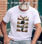 Hunting Season. Duck Duck Boo DTF Gang Sheet 23x40 in. Ready-to-press Hot Peel Heat transfers 9271