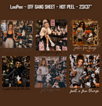 Doll Meme Halloween DTF Gang Sheet 23x37 in. Ready-to-press Hot Peel Heat transfers 9276