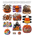 Spooky Scary Halloween DTF Gang Sheet 23x50 in. Ready-to-press Hot Peel Heat transfers 9284