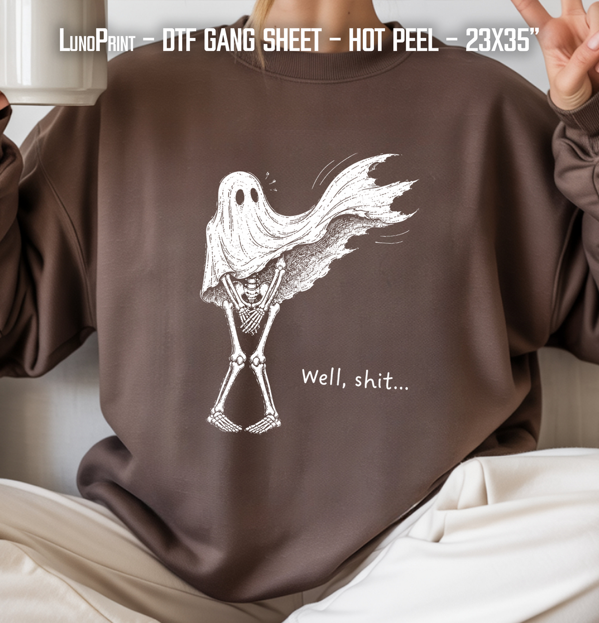 Well... Halloween DTF Gang Sheet 23x35 in. Fall Ready-to-press Heat transfers 9287