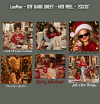Doll meme Christmas DTF Gang Sheet 23x35 in. Fall Ready-to-press Heat transfers 9296