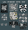Soccer DTF Gang Sheet 23x40 in. Ready-to-press Heat transfers 9299