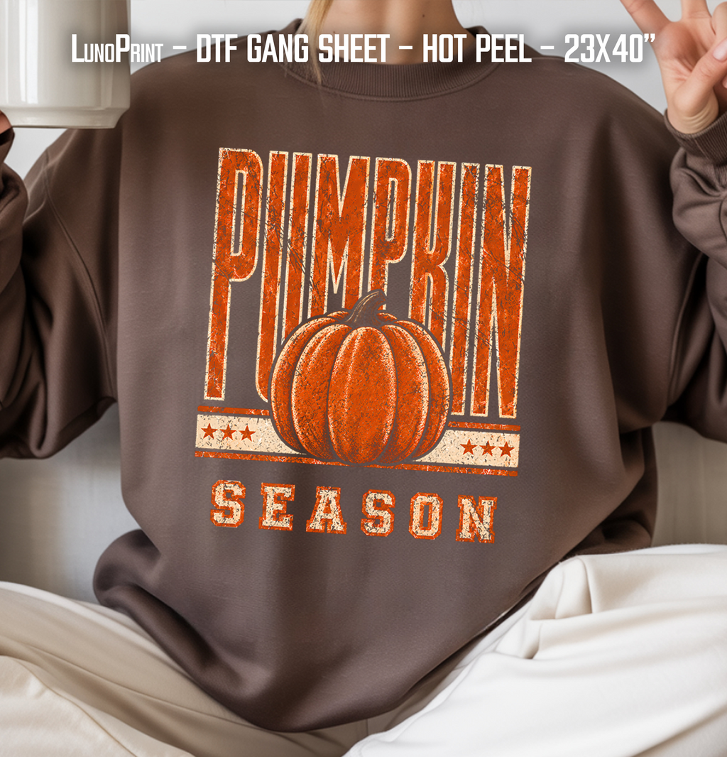 Sweet as a Pie. Fall DTF Gang Sheet 23x40 in. Ready-to-press Heat transfers 9301
