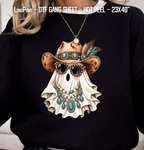 Hey Boo. Western Halloween DTF Gang Sheet 23x40 in. Ready-to-press Heat transfers 9303