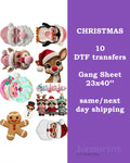 Christmas DTF Transfers Gang Sheet