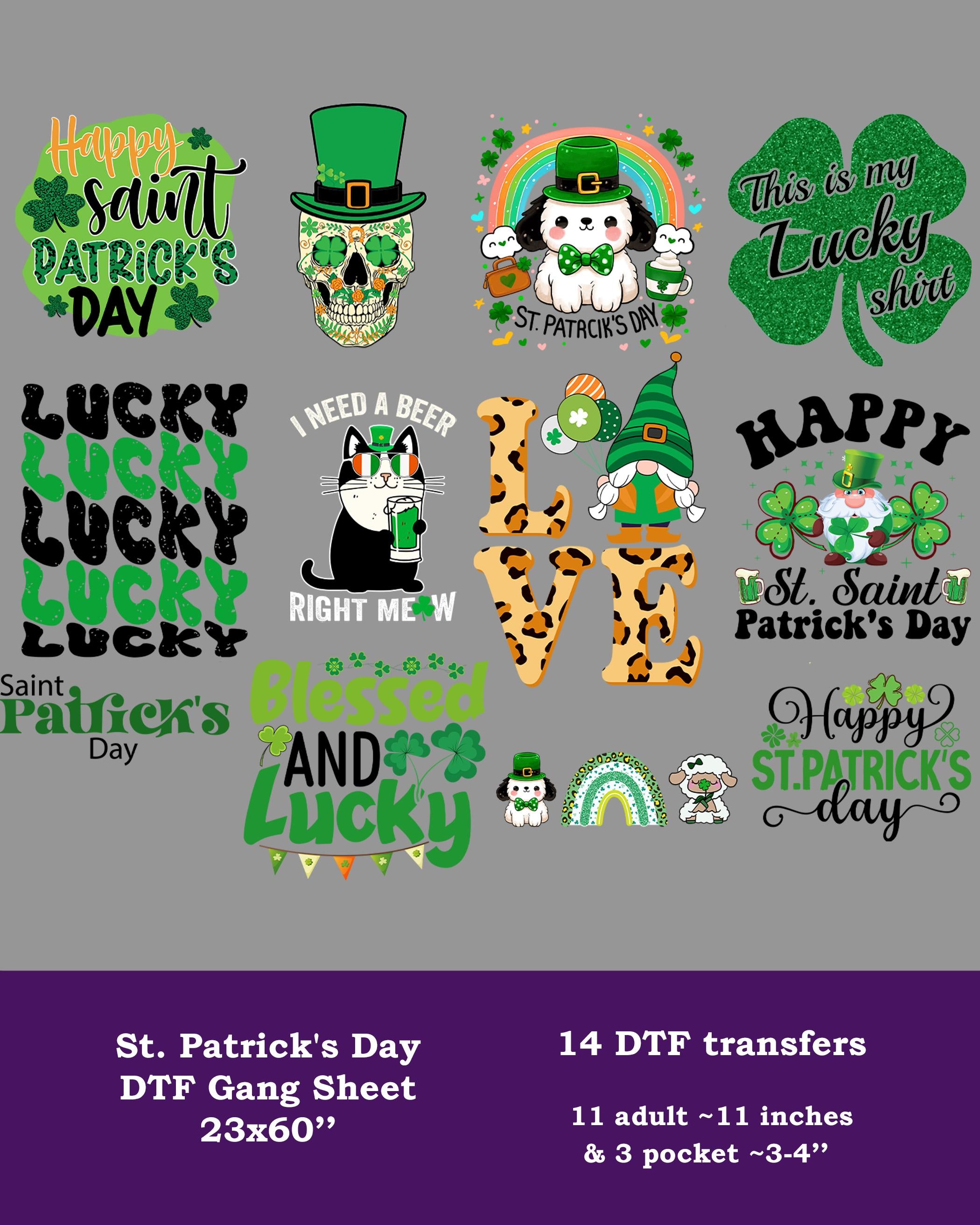 St. Patrick's Day DTF Gang Sheet