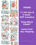 Nurse DTF Gang Sheet